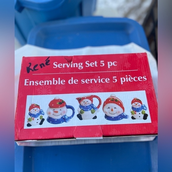 Christmas kitchen porcelain serving ware 3 different kinds in boxes - Picture 4 of 14